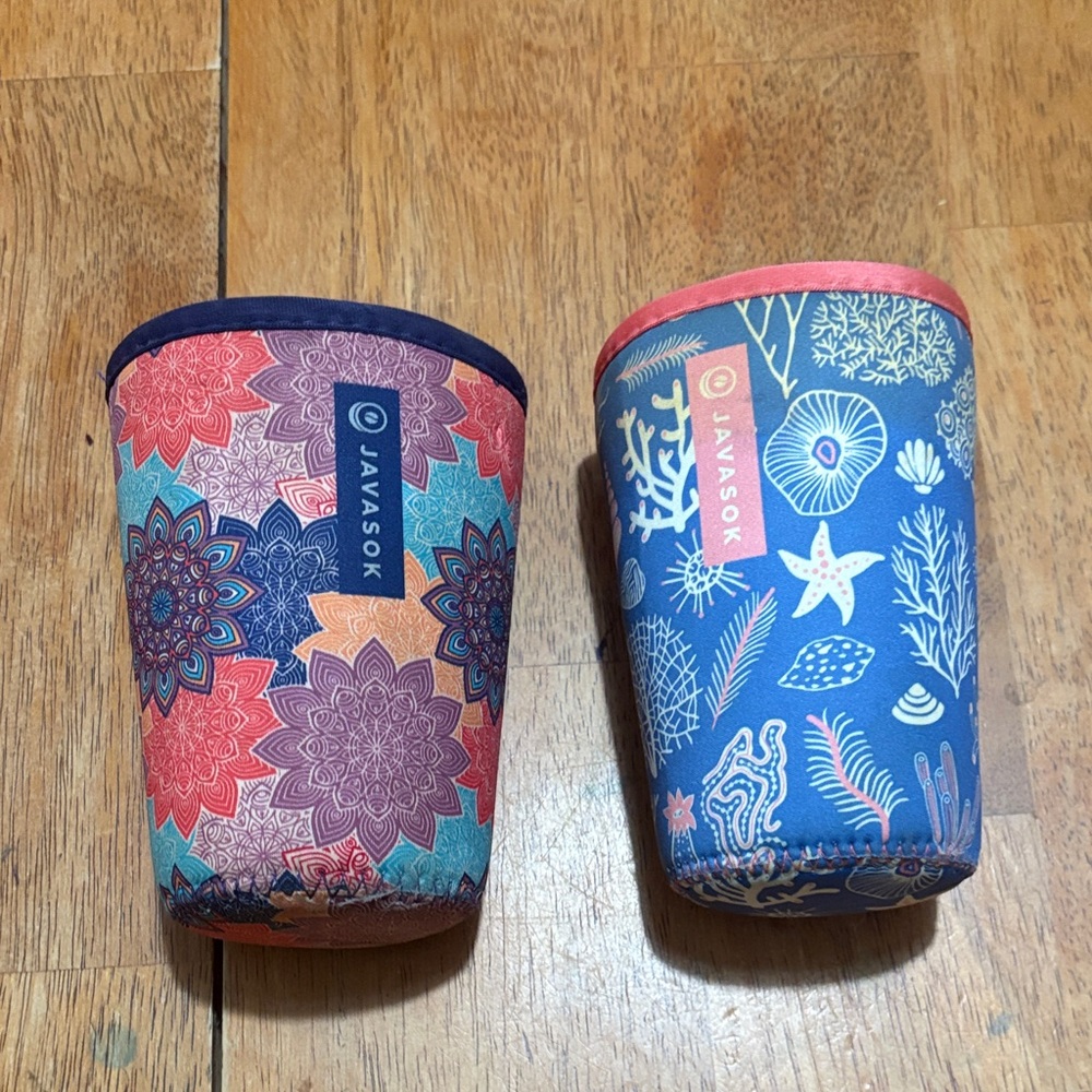 Set of 2 JAVASOK iced beverage holders